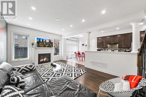 102 Betony Drive, Richmond Hill, ON - Indoor Photo Showing Living Room With Fireplace