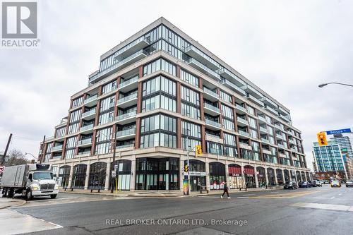 206 - 1 Belsize Drive, Toronto, ON - Outdoor With Balcony With Facade