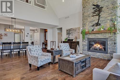 29 Rustlewood Avenue, Kawartha Lakes, ON - Indoor Photo Showing Living Room With Fireplace