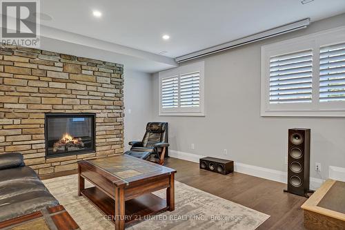 29 Rustlewood Avenue, Kawartha Lakes, ON - Indoor Photo Showing Living Room With Fireplace