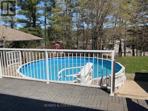 34 Chemaushgon Road, Bancroft, ON - Outdoor With Above Ground Pool With Backyard