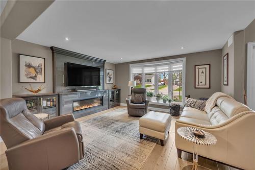 50 Kennedy Avenue, Hamilton, ON - Indoor Photo Showing Living Room With Fireplace