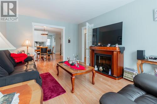 57 Cross Road, Bay Roberts, NL - Indoor Photo Showing Living Room With Fireplace