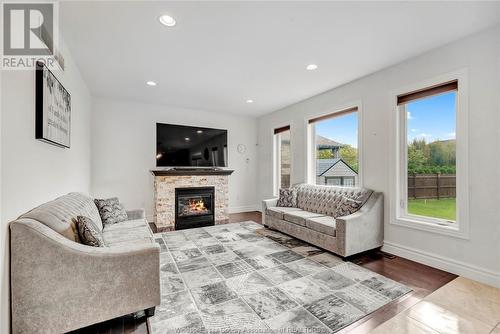 2685 Kevin Street, Lasalle, ON - Indoor Photo Showing Living Room With Fireplace