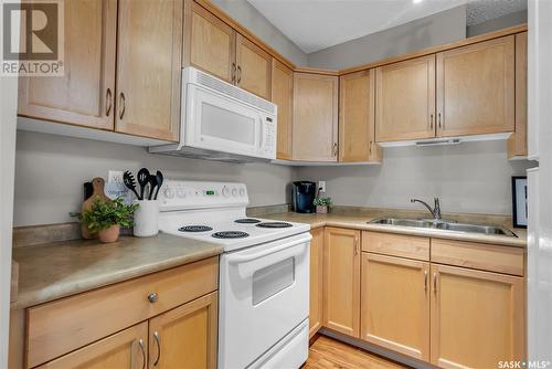 105G 1121 Mckercher Drive, Saskatoon, SK - Indoor Photo Showing Kitchen With Double Sink