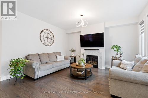 80 Tesla Crescent, East Gwillimbury, ON - Indoor Photo Showing Living Room With Fireplace