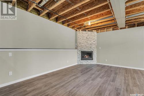436 Snead Crescent, Warman, SK - Indoor With Fireplace