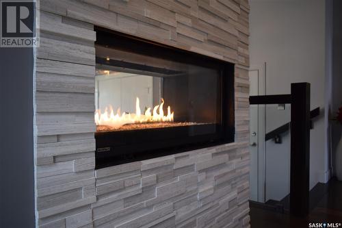 3605 Green Creek Road, Regina, SK - Indoor With Fireplace