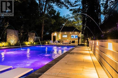 1266 Minaki Road, Mississauga, ON - Outdoor With In Ground Pool