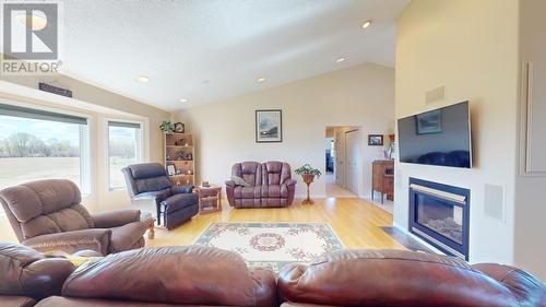 6678 Barrette Road, Fort St. John, BC - Indoor Photo Showing Living Room With Fireplace