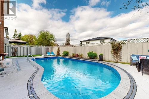 840 Sanok Drive, Pickering, ON - Outdoor With In Ground Pool With Backyard