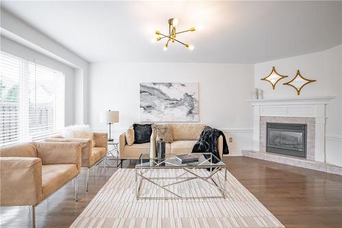 1309 Blanshard Drive, Burlington, ON - Indoor Photo Showing Living Room With Fireplace