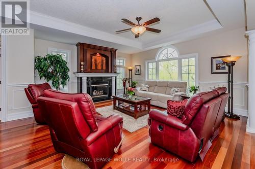 372 River Oak Place, Waterloo, ON - Indoor Photo Showing Living Room With Fireplace