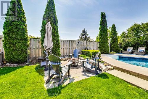 491 Jones Road, Hamilton, ON - Outdoor With In Ground Pool With Backyard