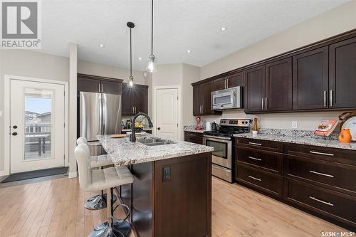 1713 11Th Avenue Nw, Moose Jaw, SK - Indoor Photo Showing Kitchen With Double Sink With Upgraded Kitchen