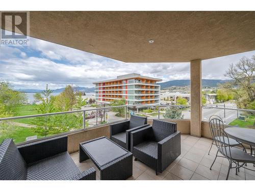 100 Lakeshore Drive Unit# 415, Penticton, BC - Outdoor With Deck Patio Veranda With View With Exterior
