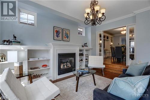10 Cobalt Avenue, Ottawa, ON - Indoor Photo Showing Living Room With Fireplace