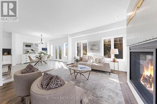 248 Tall Grass Crescent, Kitchener, ON - Indoor Photo Showing Living Room With Fireplace