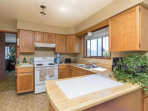 1654 Tasco Close, Saanich, BC - Indoor Photo Showing Kitchen With Double Sink