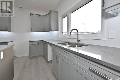 9 2330 Morsky Drive, Estevan, SK - Indoor Photo Showing Kitchen With Double Sink