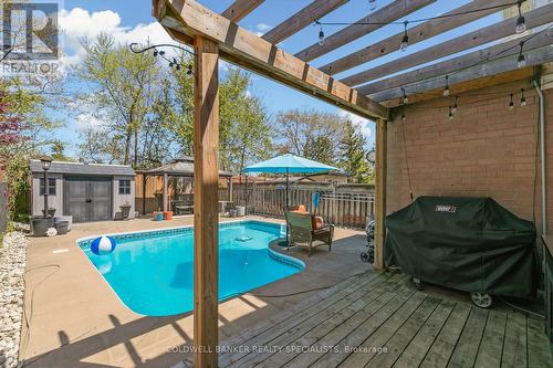 27 Russell Street, Halton Hills, ON - Outdoor With In Ground Pool With Deck Patio Veranda With Exterior