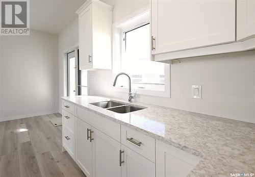 4 2330 Morsky Drive, Estevan, SK - Indoor Photo Showing Kitchen With Double Sink