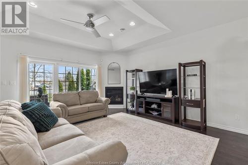6156 Tiburon Crescent, Windsor, ON - Indoor Photo Showing Living Room With Fireplace