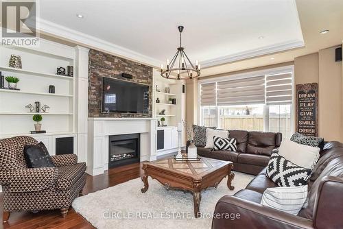 450 Hidden Trail, Oakville, ON - Indoor Photo Showing Living Room With Fireplace