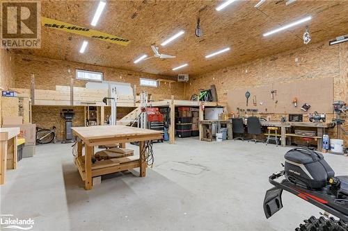 98 Clearwater Lake Road, Port Sydney, ON - Indoor Photo Showing Garage
