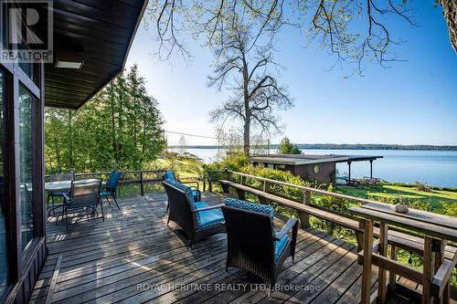 599 North Shore Drive W, Otonabee-South Monaghan, ON - Outdoor With Body Of Water With Deck Patio Veranda With View