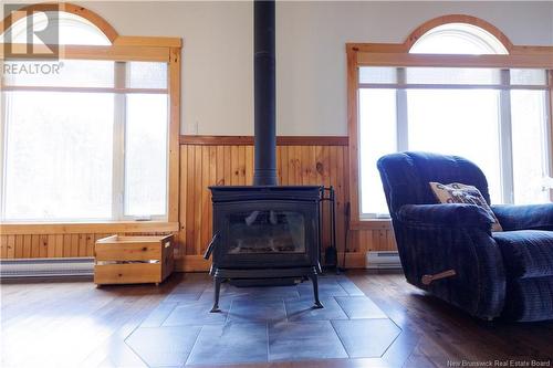 1180 Route 17, Saint-Léonard, NB - Indoor Photo Showing Living Room With Fireplace