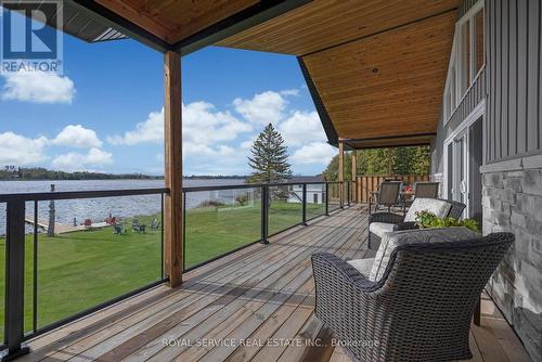87 Loon Street, Kawartha Lakes, ON - Outdoor With Body Of Water With Deck Patio Veranda With Exterior