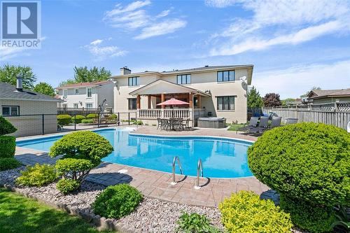 593 Dorset, Tecumseh, ON - Outdoor With In Ground Pool With Deck Patio Veranda With Backyard
