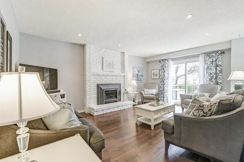 2159 Belgrave Court, Burlington, ON - Indoor Photo Showing Living Room With Fireplace
