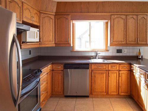 258 Windsor Street W, Thunder Bay, ON - Indoor Photo Showing Kitchen With Double Sink