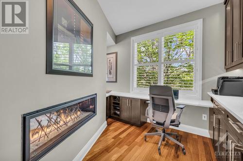 5 Fairfax Avenue, Ottawa, ON - Indoor Photo Showing Office With Fireplace