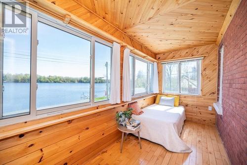 Office/5th bedroom/sitting room. Window RT is 'pink' bedroom. - 1094 Madawaska Street, Calabogie, ON - Indoor Photo Showing Other Room With Body Of Water