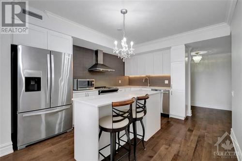411 Mackay Street Unit#607, Ottawa, ON - Indoor Photo Showing Kitchen With Stainless Steel Kitchen