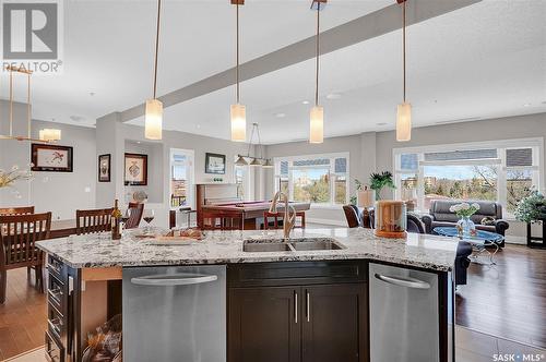 507 205 Fairford Street E, Moose Jaw, SK - Indoor Photo Showing Kitchen With Double Sink With Upgraded Kitchen