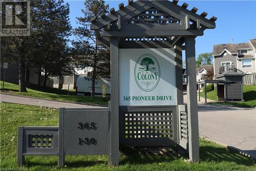 'The Colony' is recently a self-managed townhouse condominium in a quiet setting backing unto trees. - 365 Pioneer Drive Unit# 22, Kitchener, ON - Outdoor