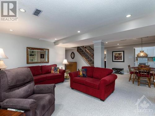Full inlaw suite in the lower level. - 9 Kinalea Crescent, Stittsville, ON - Indoor Photo Showing Living Room