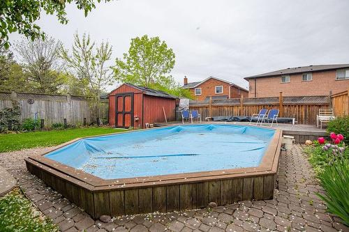 265 Fruitland Road, Stoney Creek, ON - Outdoor With Above Ground Pool With Deck Patio Veranda With Backyard