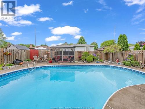 3361 Souilliere, Windsor, ON - Outdoor With In Ground Pool With Backyard