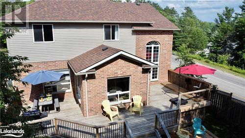 Mjulti-level decking is perfect for entertaining - 1 Kirbys Way, Huntsville, ON - Outdoor With Deck Patio Veranda With Exterior