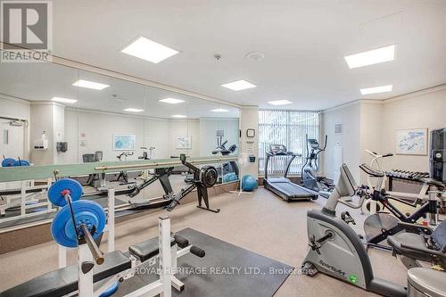 706 - 712 Rossland Road E, Whitby, ON - Indoor Photo Showing Gym Room