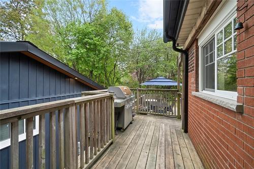 Backyard deck from kitchen - 266 Aberdeen Avenue, Hamilton, ON - Outdoor With Deck Patio Veranda With Exterior