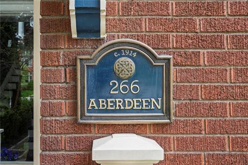 Address Detail - 266 Aberdeen Avenue, Hamilton, ON - Indoor