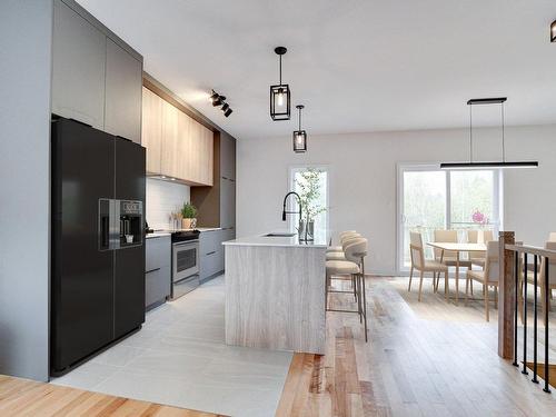 Cuisine - 1401-13570 Rue Des Saules, Mirabel, QC - Indoor Photo Showing Kitchen With Upgraded Kitchen