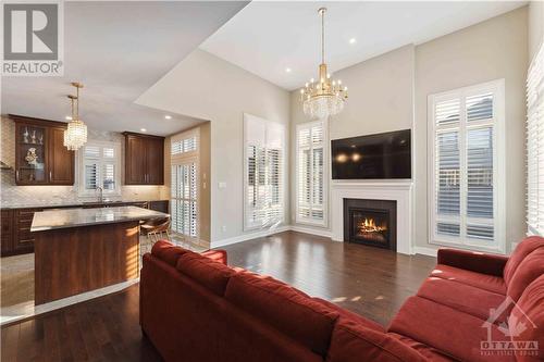 725 Wooler Place, Ottawa, ON - Indoor Photo Showing Living Room With Fireplace