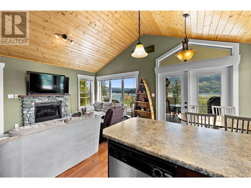 2633 Squilax Anglemont Road Unit# 184, Lee Creek, BC - Indoor With Fireplace